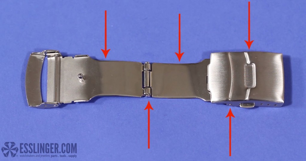How to Replace a TriFold Style Watch Band Clasp with Push Buttons
