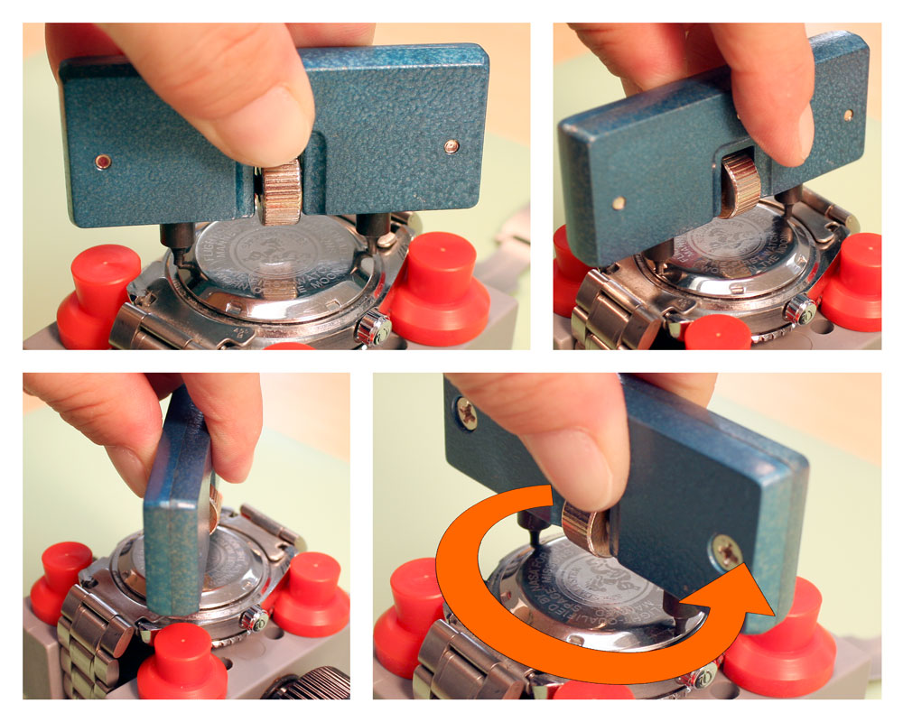 How to Open a Screw Down Watch Case Back with a Case Wrench Esslinger Watchmaker Supplies Blog