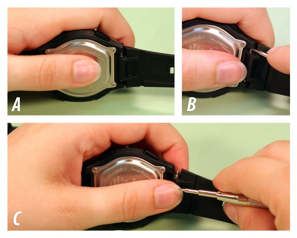 How to Change a Rubber Sport Watch Band Esslinger Watchmaker Supplies