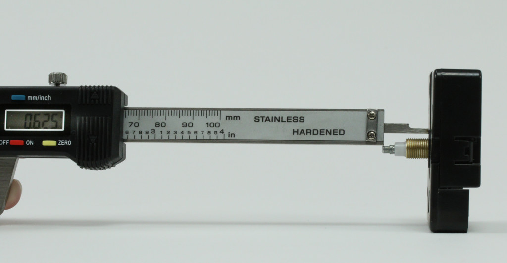 Clock movement shaft measurement 