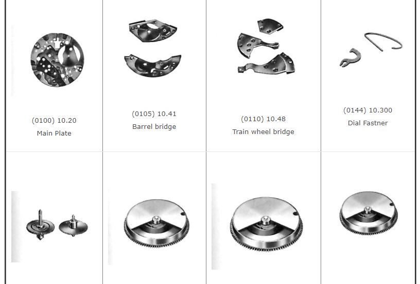 Watch Parts Diagrams Illustrated Watch Parts - Esslinger